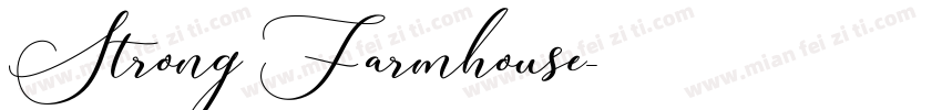 Strong Farmhouse字体转换